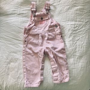 Vintage pink stripe Oshkosh b’gosh overalls